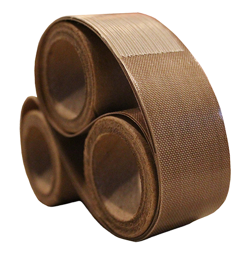 Two-ply PTFE coated fiberglass heat sealing belts