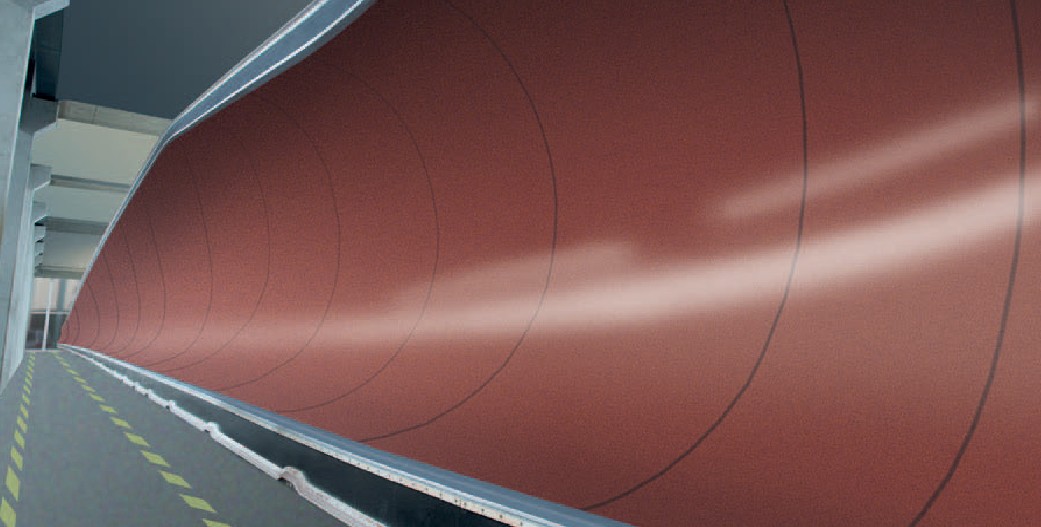 TacWind Red PTFE mold release liner for wind turbine blade production