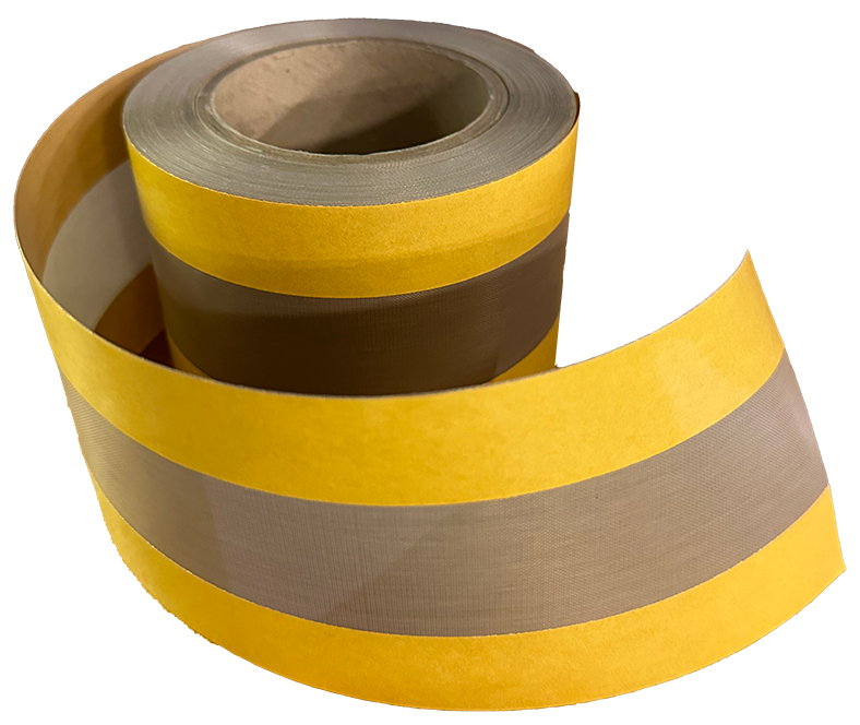 Taconic PTFE coated fabric zone tapes for heat sealing and packaging applications