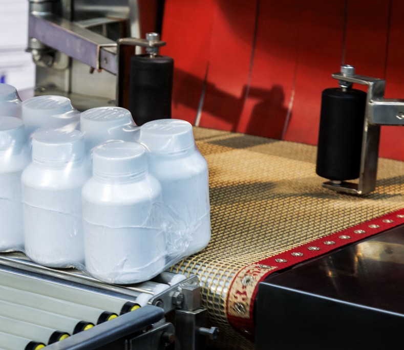 Open mesh conveyor belts using PTFE coated fiberglass fabric
