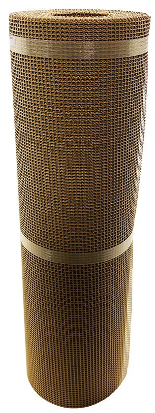 Open mesh PTFE coated fiberglass and Kevlar conveyor belting